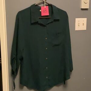 #55 Kismet Teal Blouse